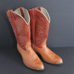 Canada West Bullrider Boots Cognac Leather Still New Size 10EE